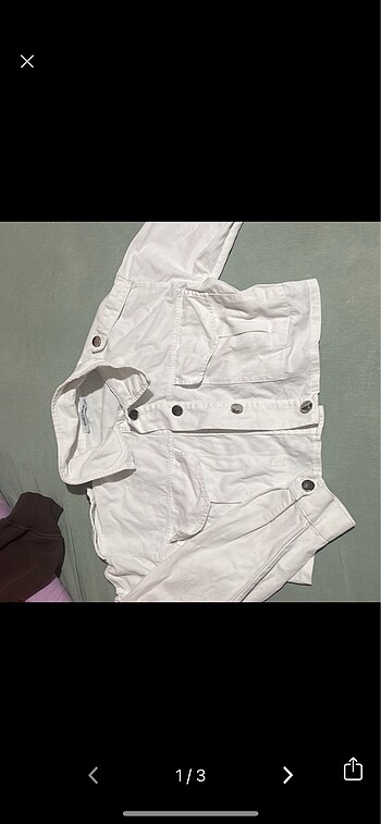 Crop ceket