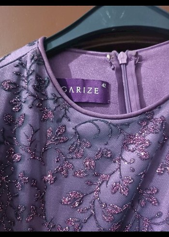 Diğer Uzun Kollu, Salaş Kesim Mor Vintage Abiye Elbise
