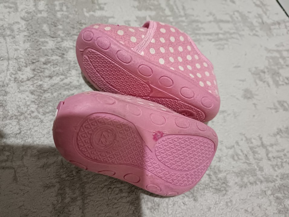 Kız Çocuk Pembe Nakışlı Sıcak Terlik - Görsel 3