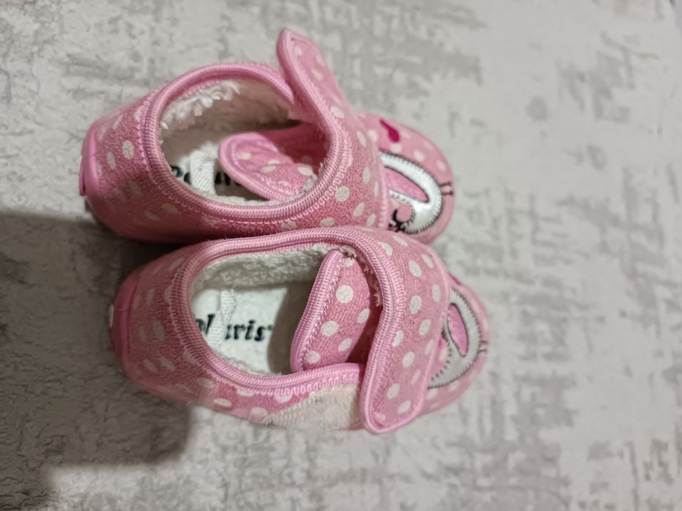 Kız Çocuk Pembe Nakışlı Sıcak Terlik - Görsel 2