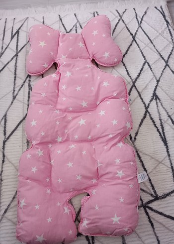 Pembe Yıldız Desenli Bebek Uyku Minderi - Görsel 2