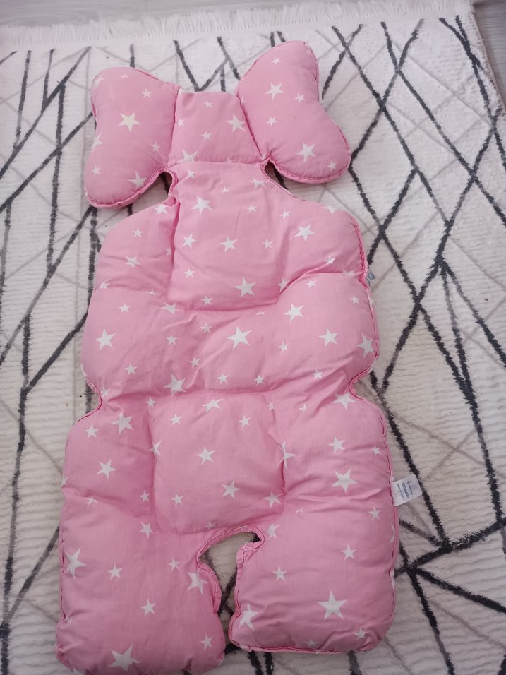 Pembe Yıldız Desenli Bebek Uyku Minderi - Görsel 2