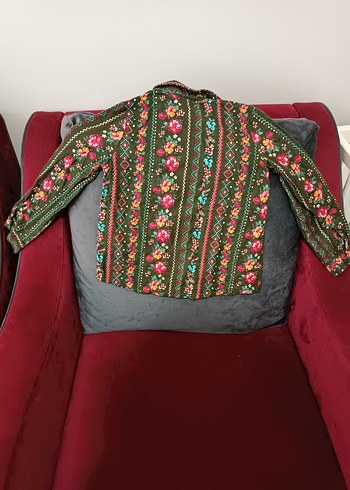 Nakışlı Bohem Çok Renkli çocuk gömlek - Görsel 2