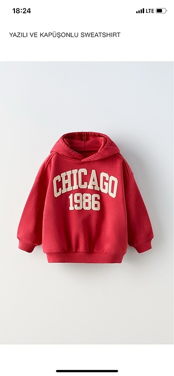 ZARA BEBEK SWEATSHİRT