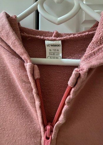 Kız Çocuk Fermuarlı Kapüşonlu Sweatshirt - Görsel 2