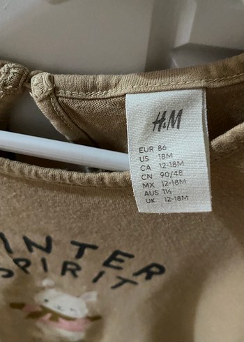 Kız Çocuk Bej Uzun Kollu Baskılı Tişört - Görsel 3