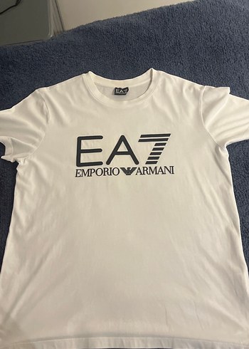 Emporio Armani Erkek Beyaz Baskılı Tişört - Görsel 3