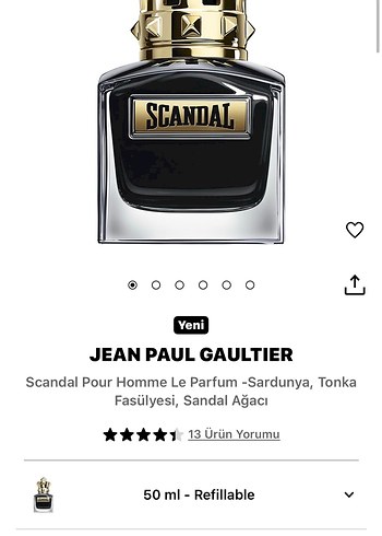 Jean Paul Gaultier Scandal Le Parfum Erkek Parfüm - Görsel 5