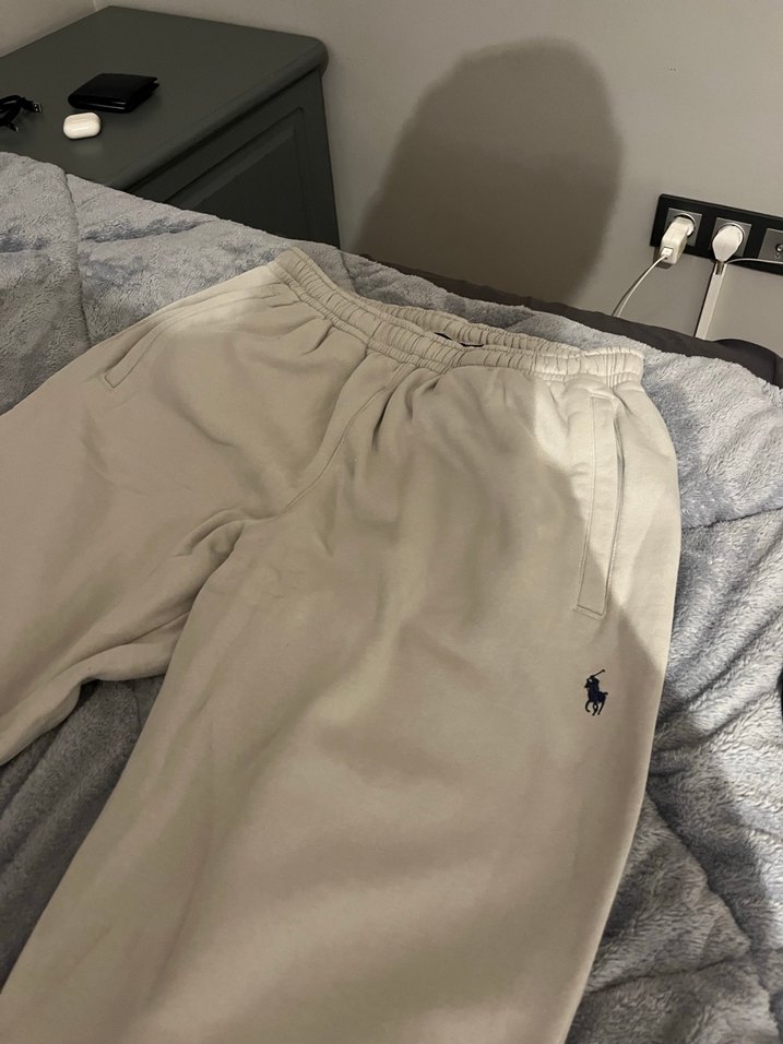 Bej Rahat Kesim Eşofman Altı - Görsel 4