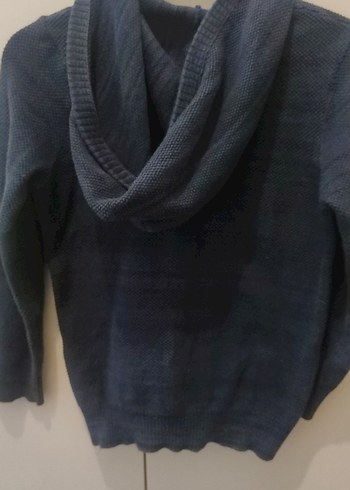 Erkek Çocuk Fermuarlı lacivert Triko Hırka - Görsel 2