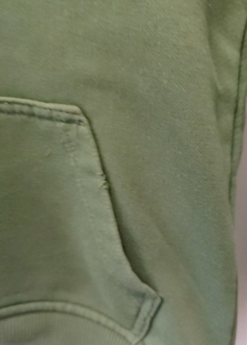 Erkek Çocuk Haki Kapüşonlu Sweatshirt - Görsel 4