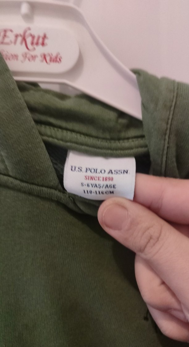 Erkek Çocuk Haki Kapüşonlu Sweatshirt - Görsel 3