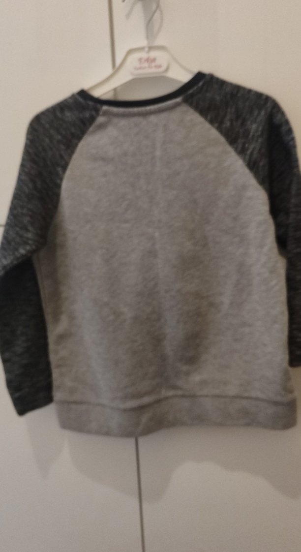 Erkek Çocuk Gri Baskılı Sweatshirt - Görsel 3