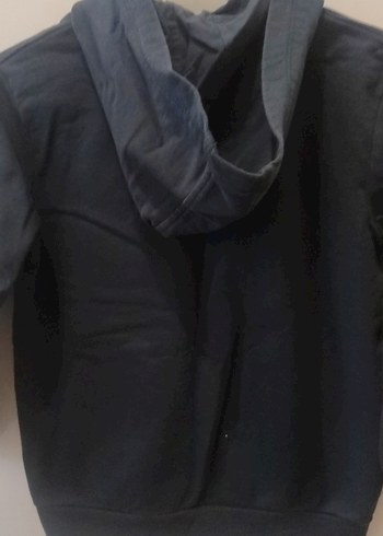 Erkek Çocuk lacivert Fermuarlı Kapüşonlu Sweatshirt - Görsel 3