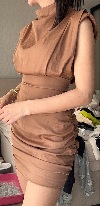 BSL FASHION BSL BÜZGÜLÜ ELBİSE