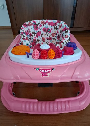 Renkli Pembe Bebek Yürüteci