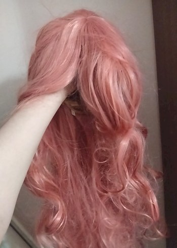Pembe/Beyaz peruk ilan