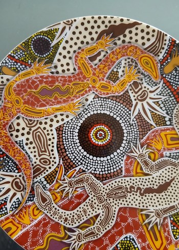 Aborjin Sanatı TObVabbA Art VİSİT DUVAR TABAĞI. - Görsel 5