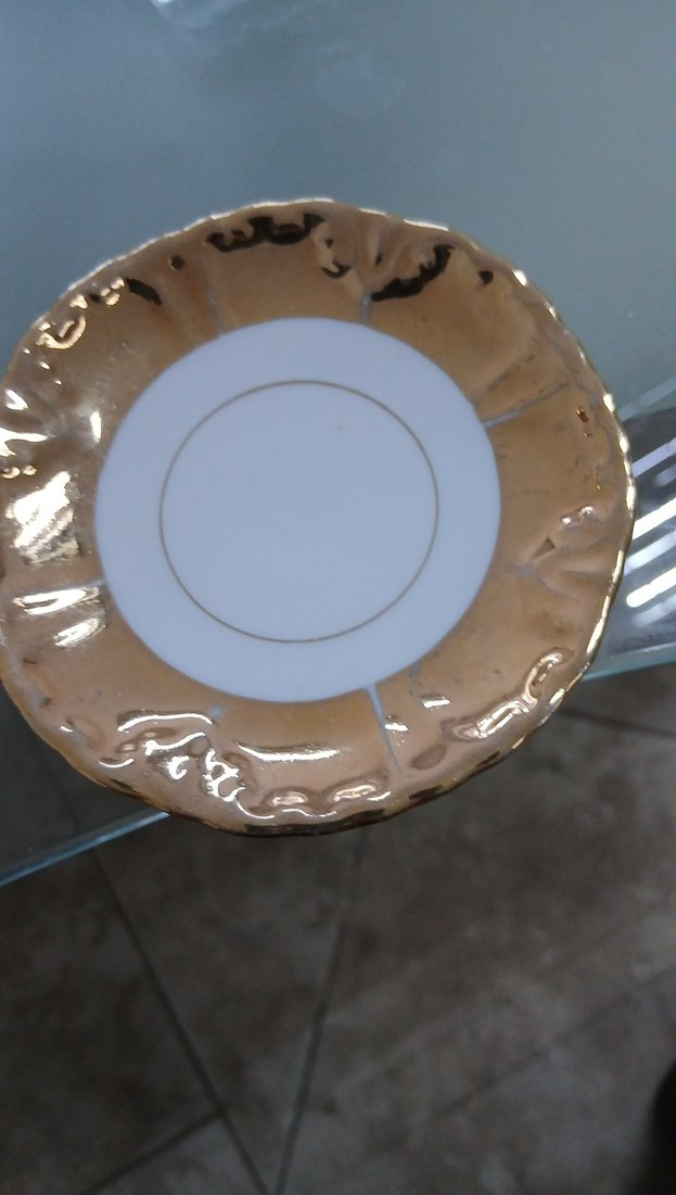 Bavaria Parlak kahve fincan Altın Renkli Tabak - Görsel 4