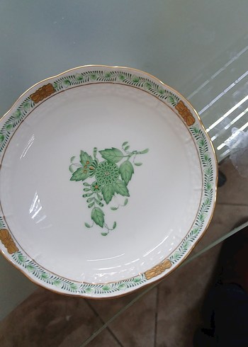 Herend Yeşil Desenli FincanTabağı - Görsel 4