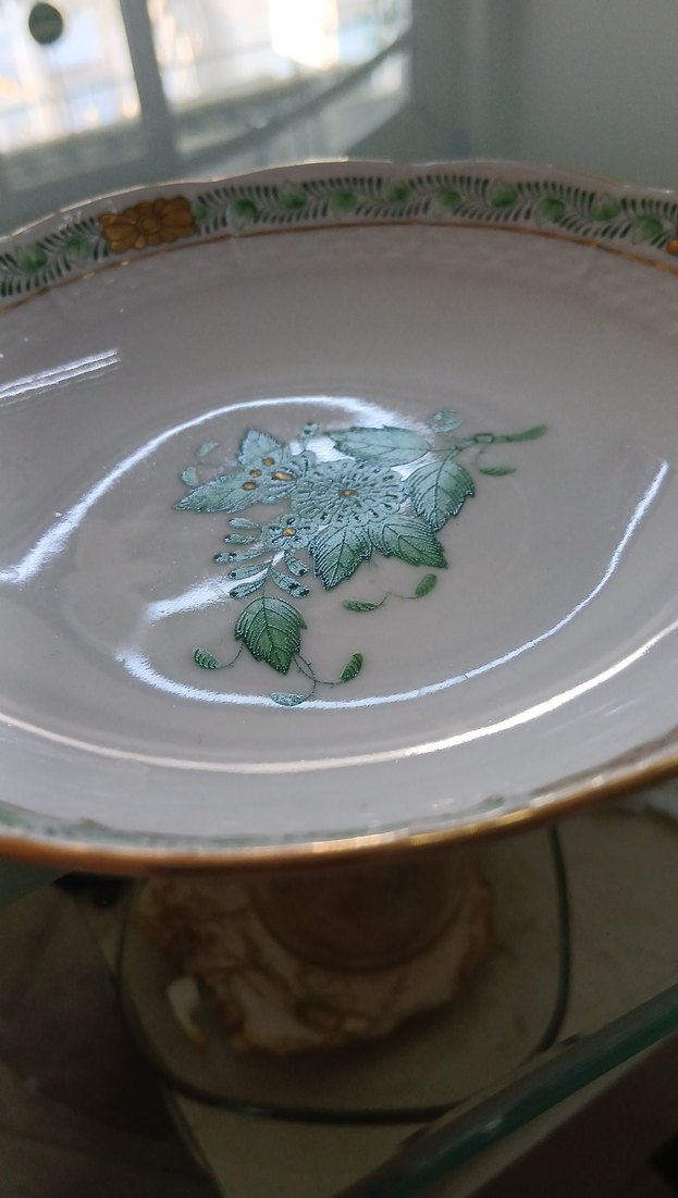 Herend Yeşil Desenli FincanTabağı - Görsel 3