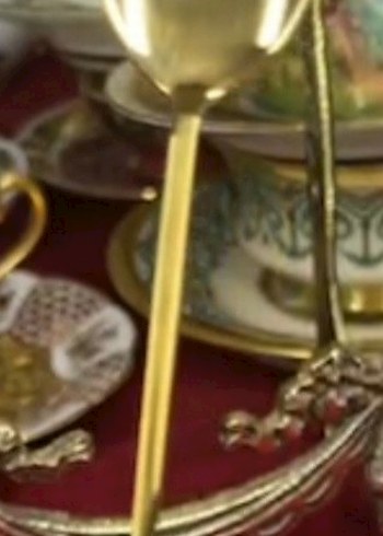 İmperial orjinal Parlak Beyaz Desenli pasta Çatal - Görsel 3