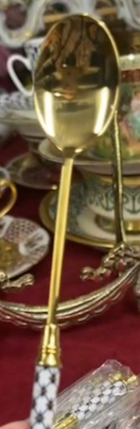 İmperial orjinal Parlak Beyaz Desenli pasta Çatal - Görsel 3