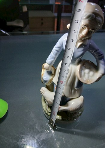 Liadro modeli Fransız damgasız dönem.Pastel Mavi Figürin - Görsel 5