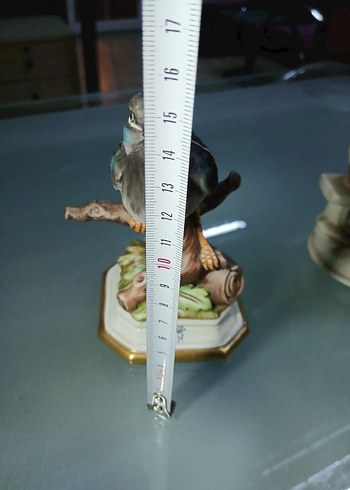 Koyu Gri Kuş Figürü İspanyol damgalı - Görsel 4