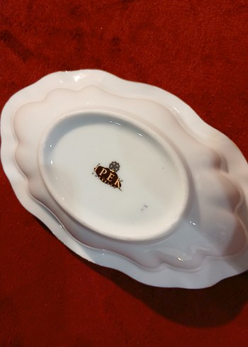 Limoges Pembe Desenli Klasik sunumluk ve 5 adet çerezlik - Görsel 10