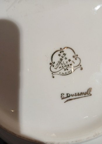 Limoges Pembe Desenli Klasik sunumluk ve 5 adet çerezlik - Görsel 7