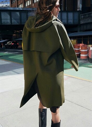 Zw collection kaplamalı parka zara 