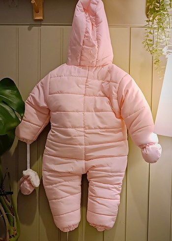 Pembe Nakışlı Bebek Kız Tulumu - Görsel 3