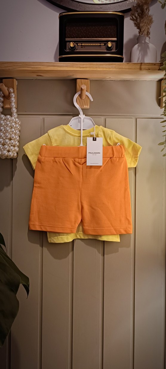 Sarı Dinozor Baskılı Erkek Çocuk Tişörtü - Görsel 2