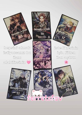 Seraph of the End Manga Seti 6 Cilt
