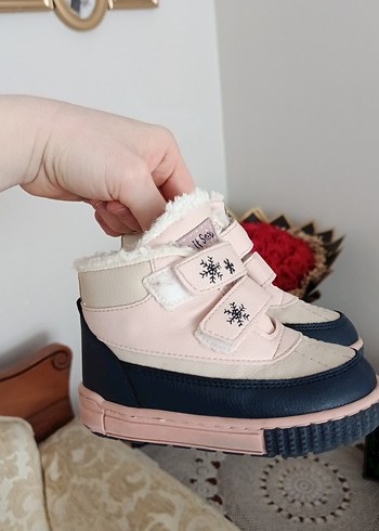 Kız Çocuk Pembe Baskılı Street Wear Bot - Görsel 2