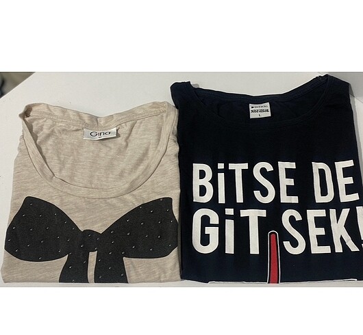 İki adet tişört -Çok al az öde????