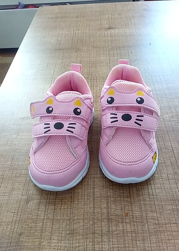 Kız Çocuk Pembe Cırtlı Spor Ayakkabı - Görsel 2