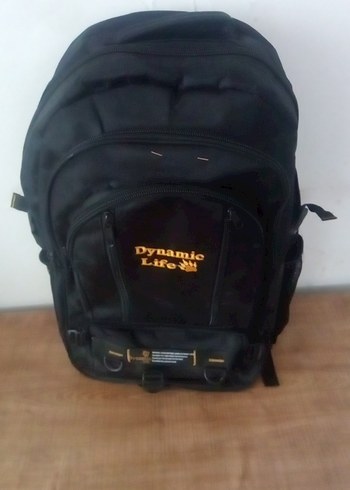 Siyah Baskılı Erkek Sırt Çantası - Görsel 2