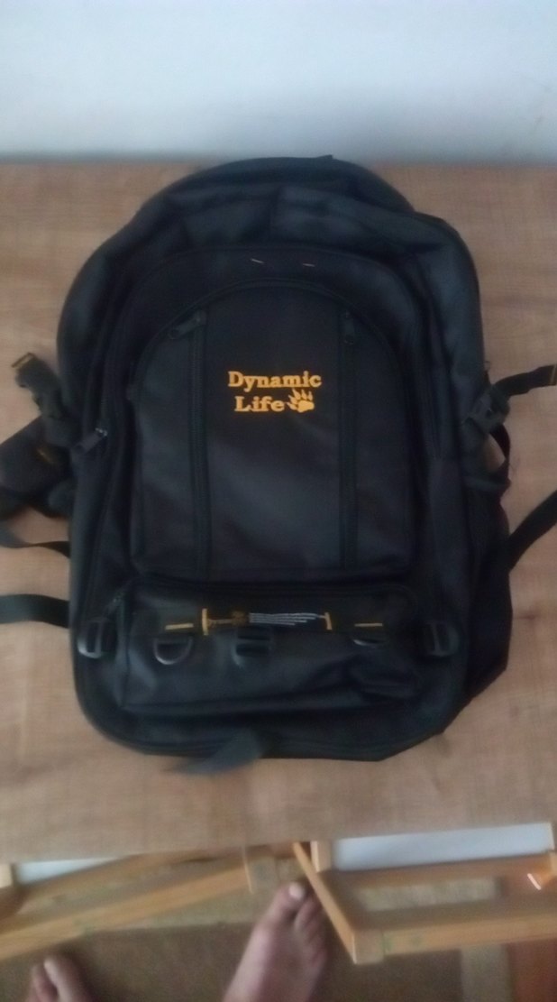 Siyah Baskılı Erkek Sırt Çantası - Görsel 3