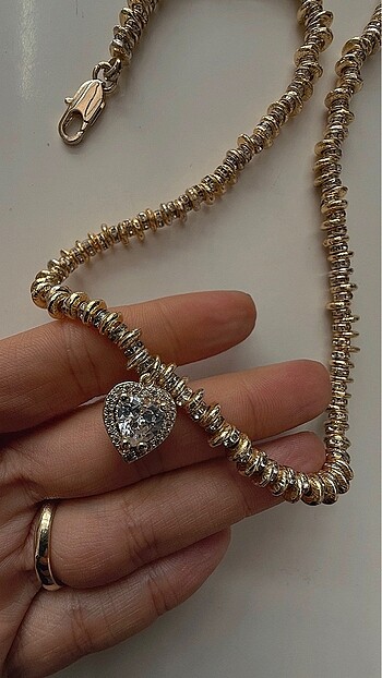 Beymen Collection Beymen Collection Gold Kalp Taşlı Kolye