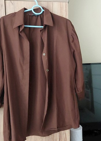 Kahverengi Ekose Bornoz ve Peştemal gömlek tarzı - Görsel 10