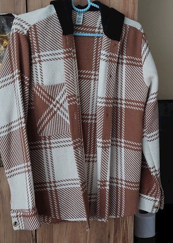 Kahverengi Ekose Bornoz ve Peştemal gömlek tarzı - Görsel 5