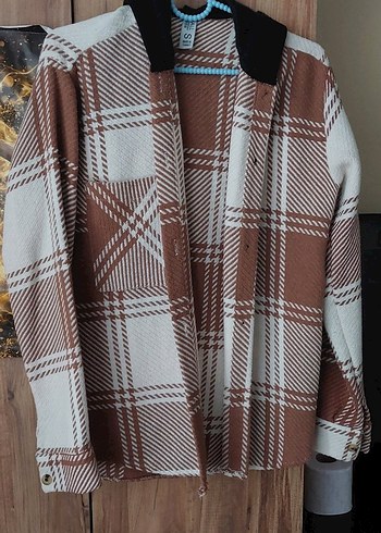 Kahverengi Ekose Bornoz ve Peştemal gömlek tarzı - Görsel 4