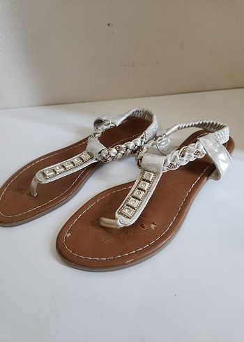Michael Kors Gümüş Desenli Sandalet