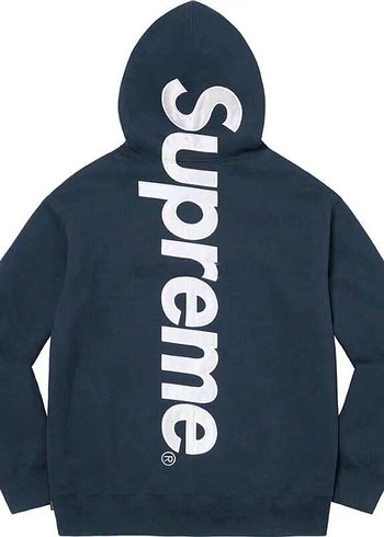Supreme Satin Appique Hoodie Sweatshirts - Görsel 4