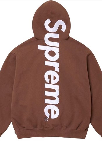 Supreme Satin Appique Hoodie Sweatshirts - Görsel 5
