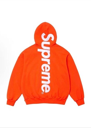 Supreme Satin Appique Hoodie Sweatshirts - Görsel 7