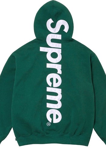Supreme Satin Appique Hoodie Sweatshirts - Görsel 3