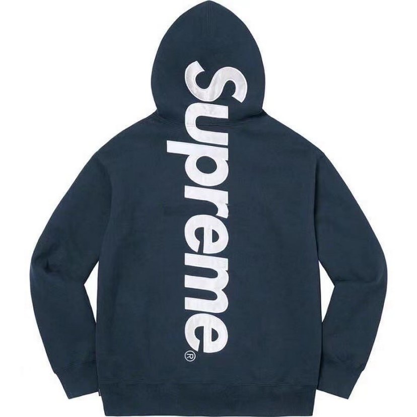 Supreme Satin Appique Hoodie Sweatshirts - Görsel 4